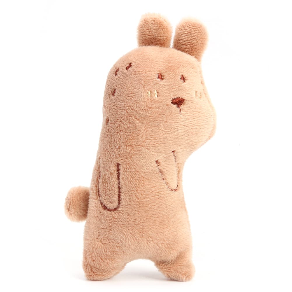 Peluche chat à herbe à chat (tissu doux, marron) — Chats (photo 1 sur 1)