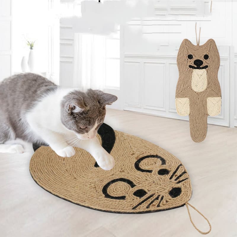 Griffoir en sisal en forme de souris pour chat
