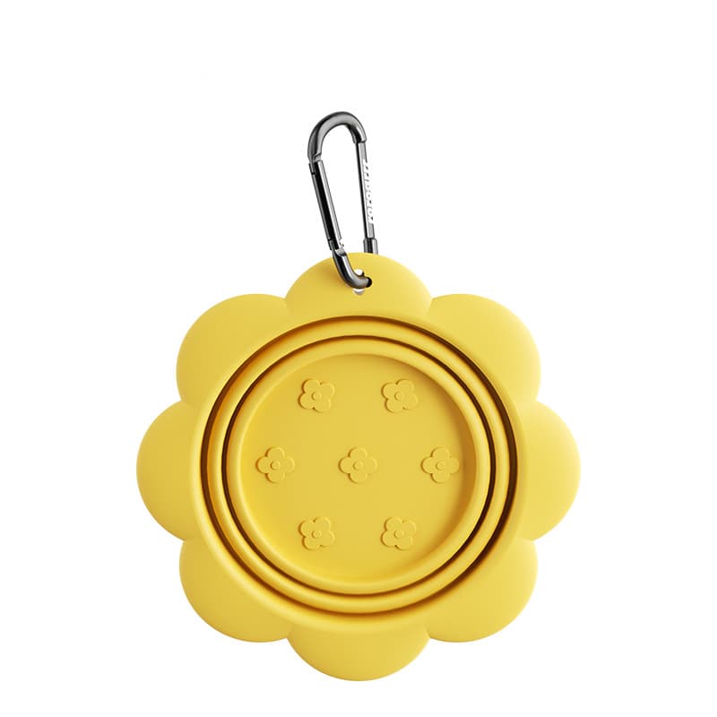Gamelle pliable de voyage pour chien avec mousqueton — Chiens (photo 1 sur 1)