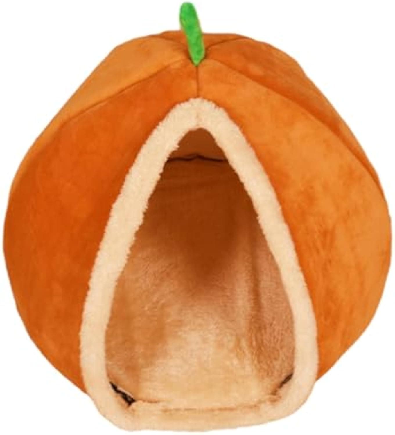 Niche pour chat citrouille (peluche, semi-fermée, taille S) — Chats (photo 1 sur 2)