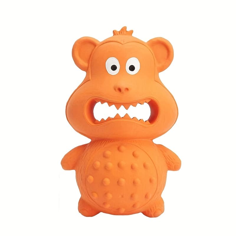 Jouet à mâcher pour chien (caoutchouc, singe orange) — Chiens (photo 1 sur 1)
