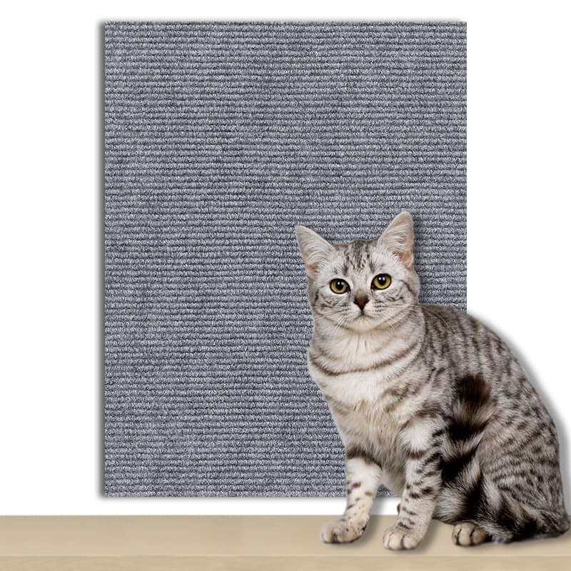 Tapis griffoir à découper pour chat (gris clair) — Chats (photo 1 sur 2)