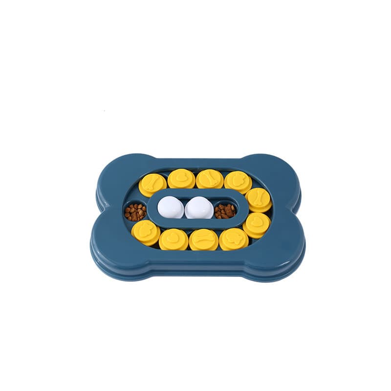 Jouet puzzle en forme d'os pour chien (bleu) — Chiens (photo 1 sur 2)