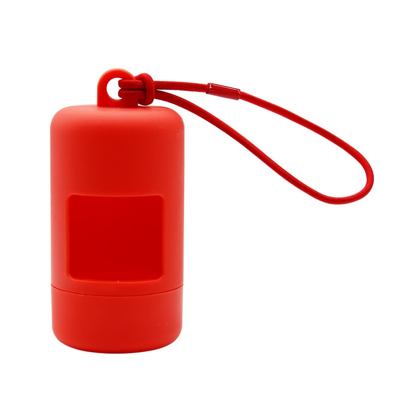 Distributeur de sacs de ramassage pour chien (plastique, rouge) — Chiens (photo 1 sur 1)