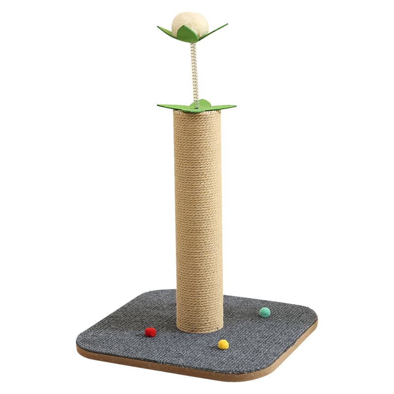 Griffoir pour chat en sisal avec base tapissée (40 cm) — Chats (photo 1 sur 2)
