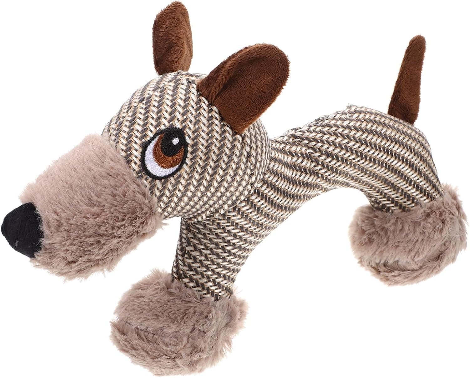 Peluche chien à mâcher en tissu tressé (30 cm) — Chiens (photo 1 sur 3)